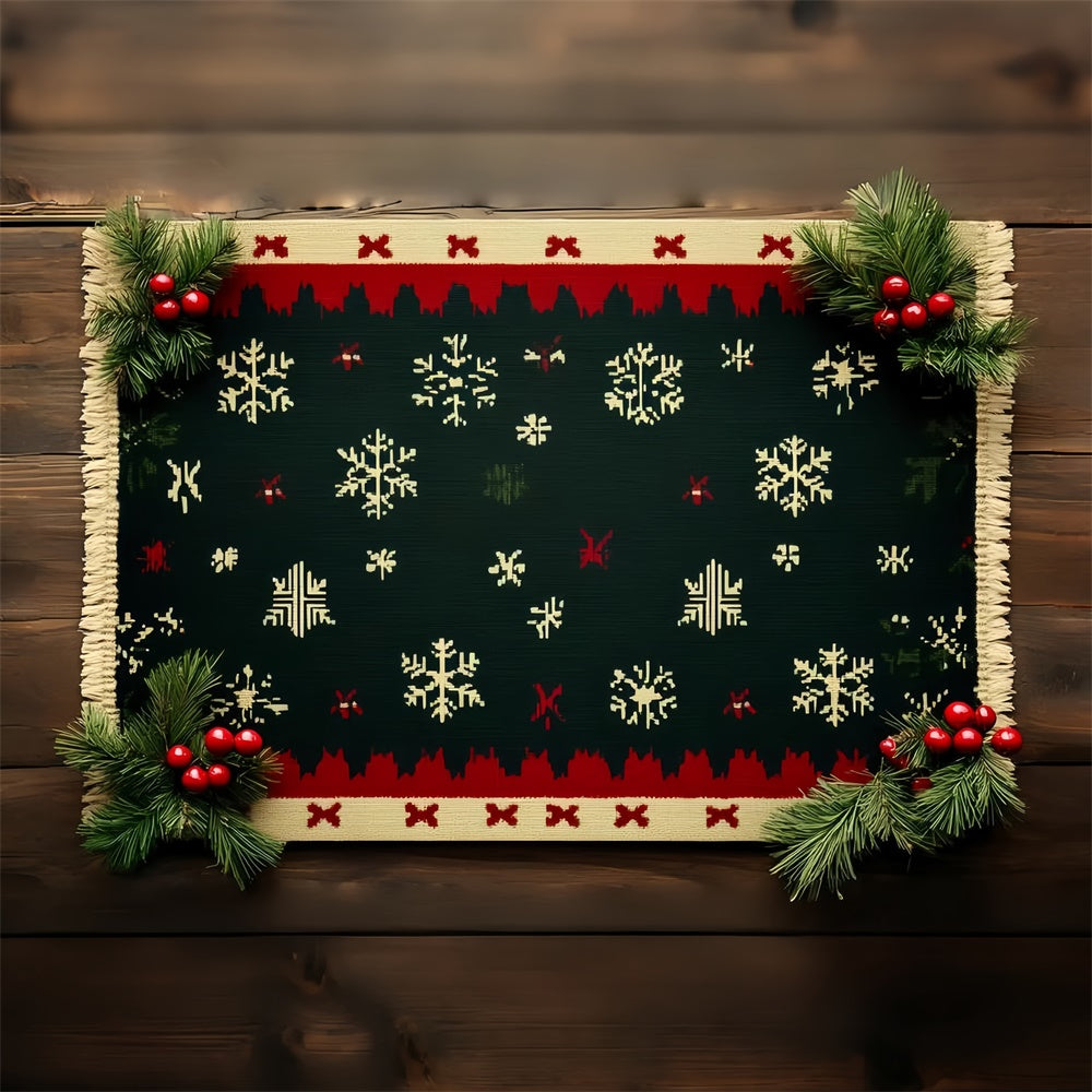 Professional Christmas Backdrops Warm Knit Pattern Backdrop UK CSH6-241