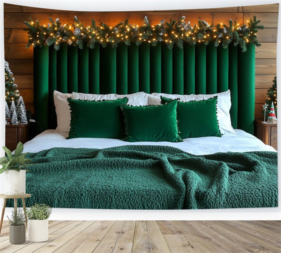 Christmas Backdrop Ideas Holiday Cabin Bedroom Backdrop UK CSH6-281