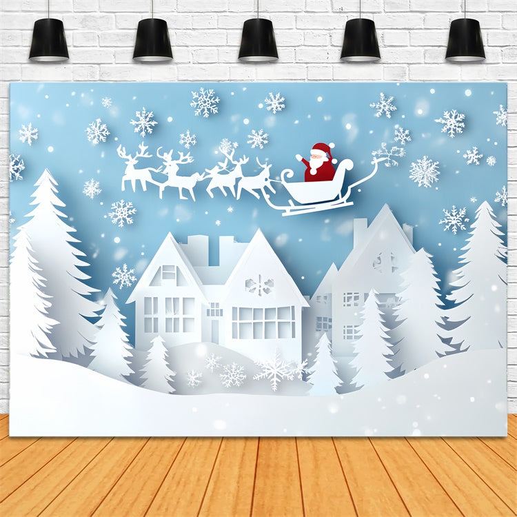 Christmas Backdrop Ideas Paper Snowflake Fantasy Backdrop UK CSH6-288