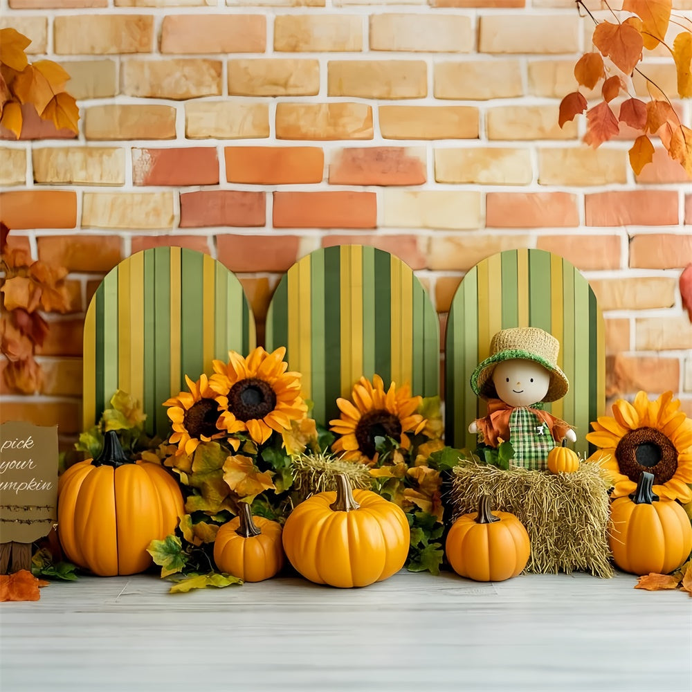 Cake Smash Backdrop Rustic Autumn Bloom Backdrop UK CSH6-316