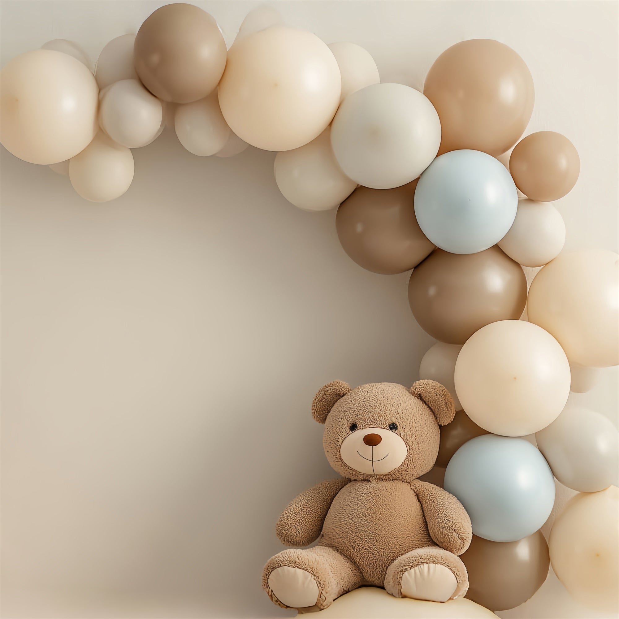 Cake Smash Backdrops Classic Teddy Balloon Backdrop UK CSH6-327