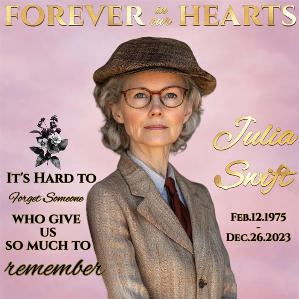 Memorial Backdrop Gentle Wisdom Farewell Personalized Backdrop UK CSH6-370