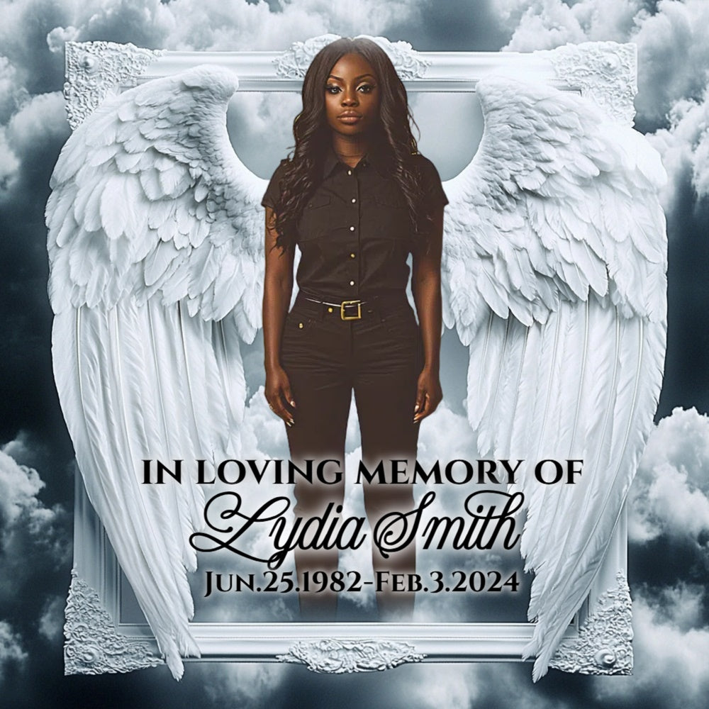 Memorial Backdrops Guardian Wings Tribute Customized Backdrop UK CSH6-376