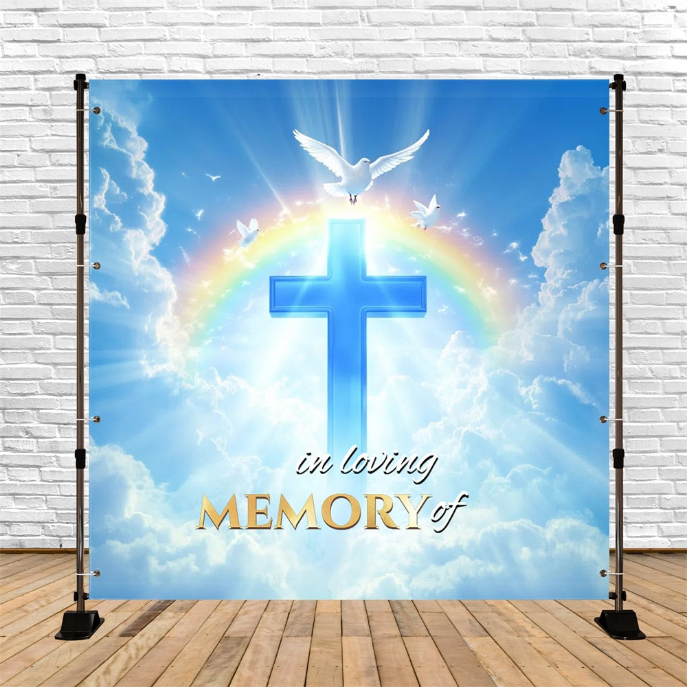 Memorial Backdrop Ideas Sacred Light Journey Custom Backdrop UK CSH6-382