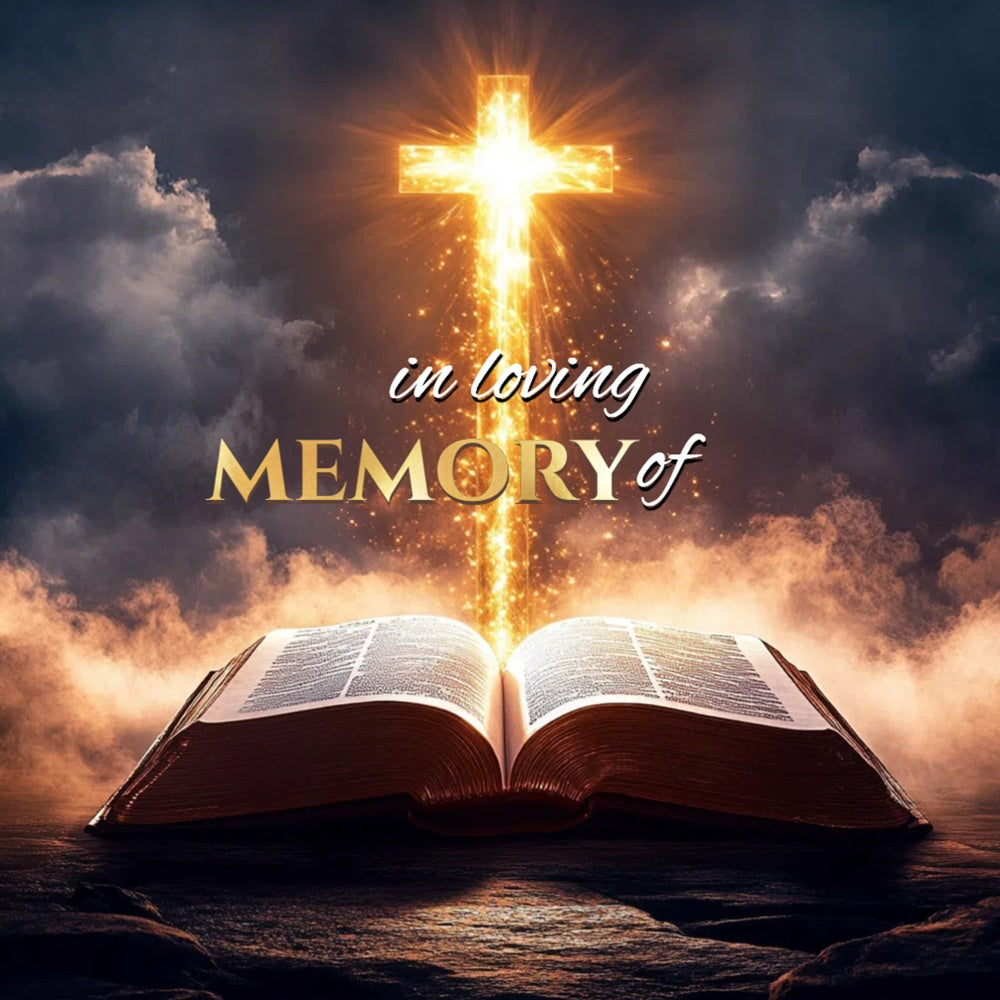 Memorial Backdrops Sacred Strength Tribute Personalized Backdrop UK CSH6-387