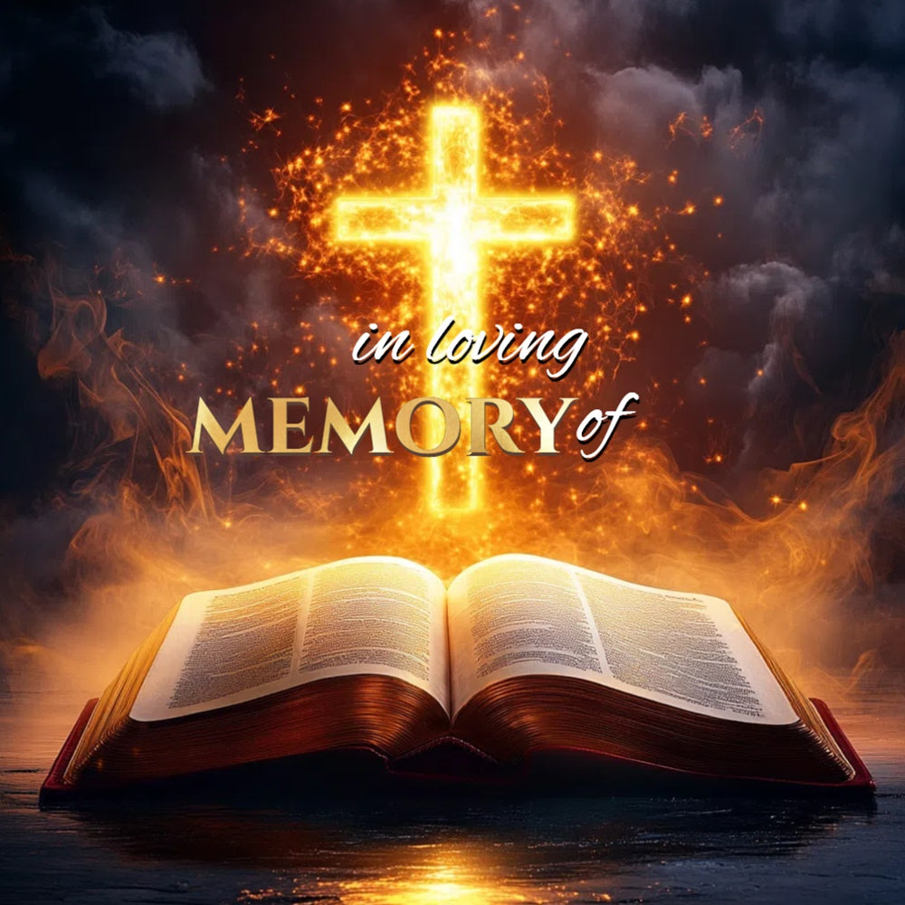 Memorial Backdrop Ideas Burning Light Faith Custom Backdrop UK CSH6-388