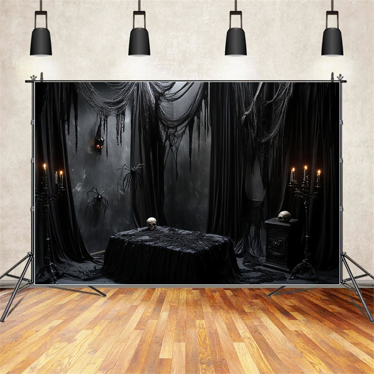 Spooky Halloween Backdrop Dark Mourning Ritual Backdrop UK CSH6-76