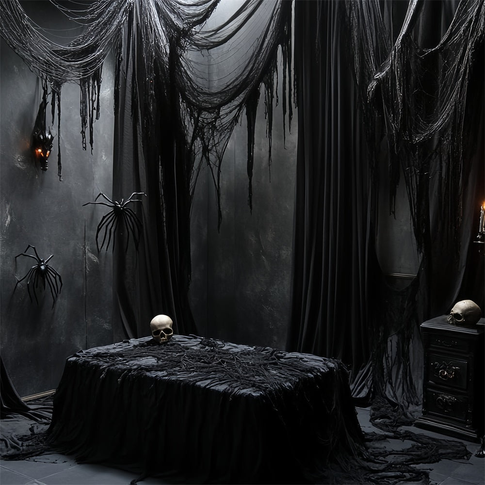Spooky Halloween Backdrop Dark Mourning Ritual Backdrop UK CSH6-76