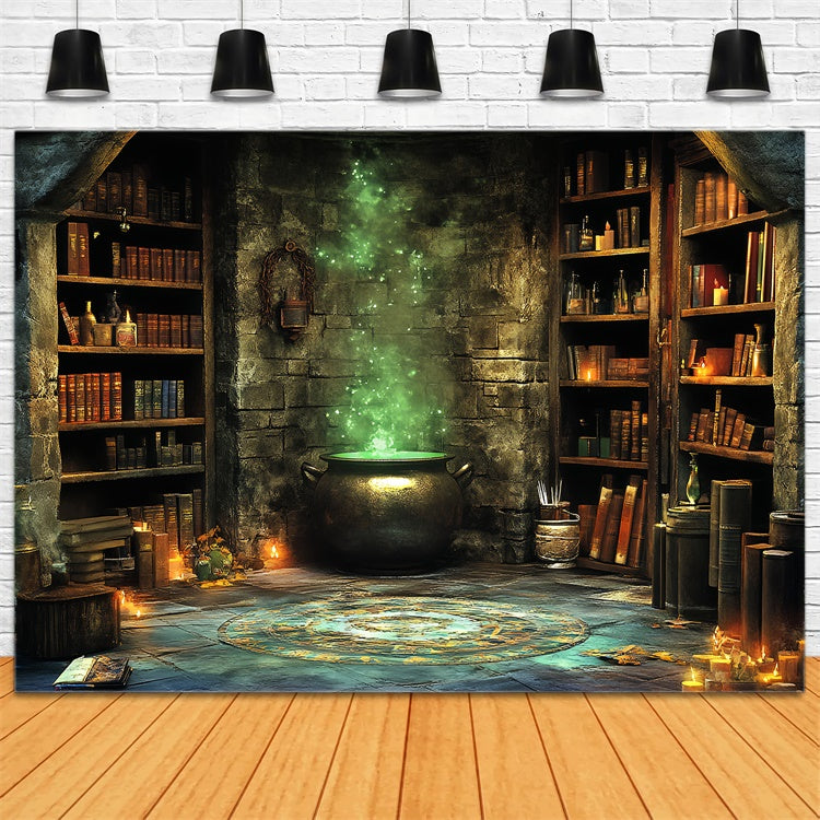 Halloween Picture Backdrop Wizard Brewing Chamber Backdrop UK CSH6-90