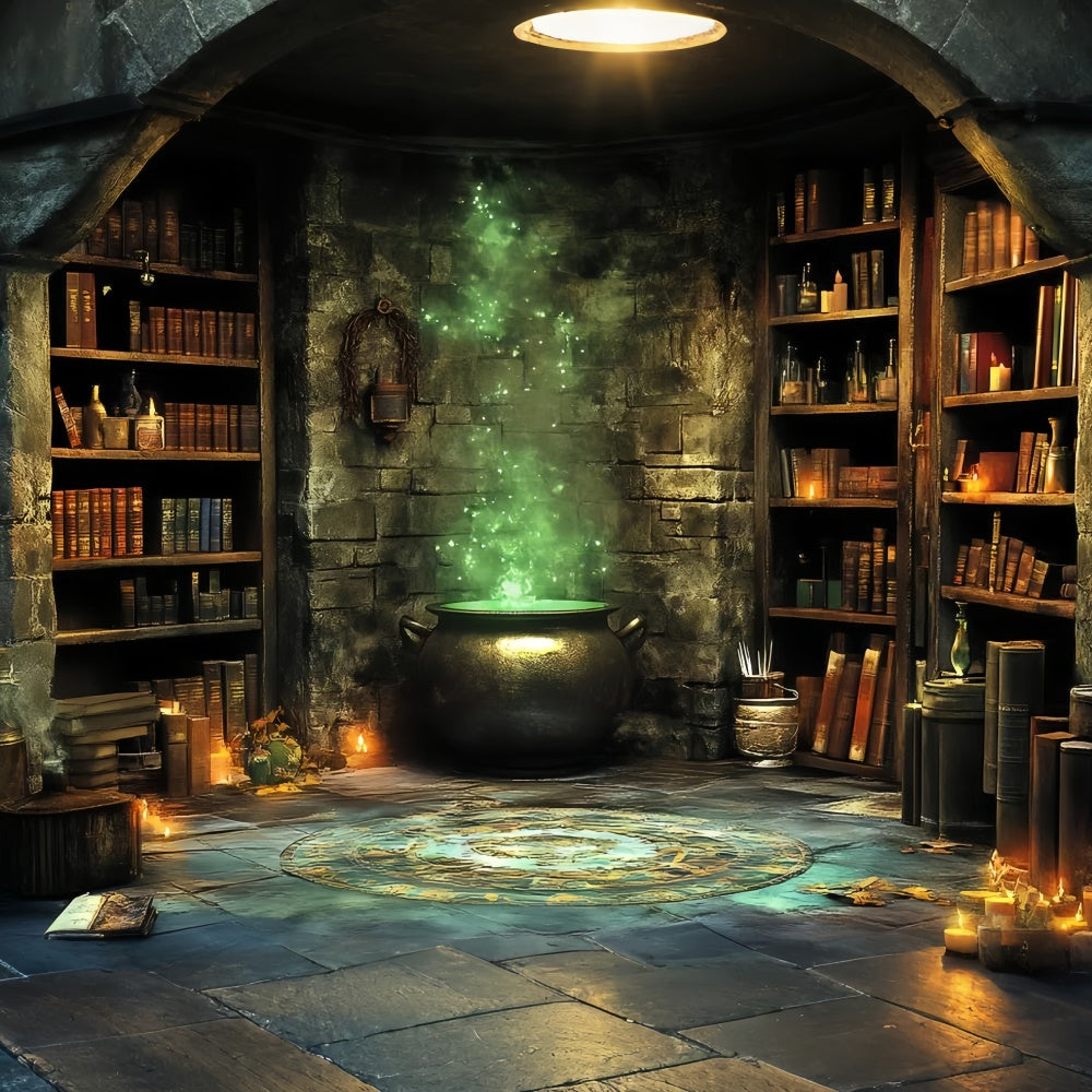 Halloween Picture Backdrop Wizard Brewing Chamber Backdrop UK CSH6-90