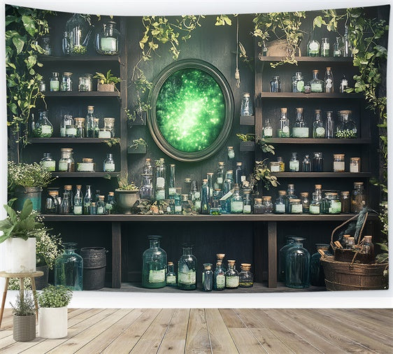 Halloween Backdrops Enchanted Potion Workshop Backdrop UK CSH6-91