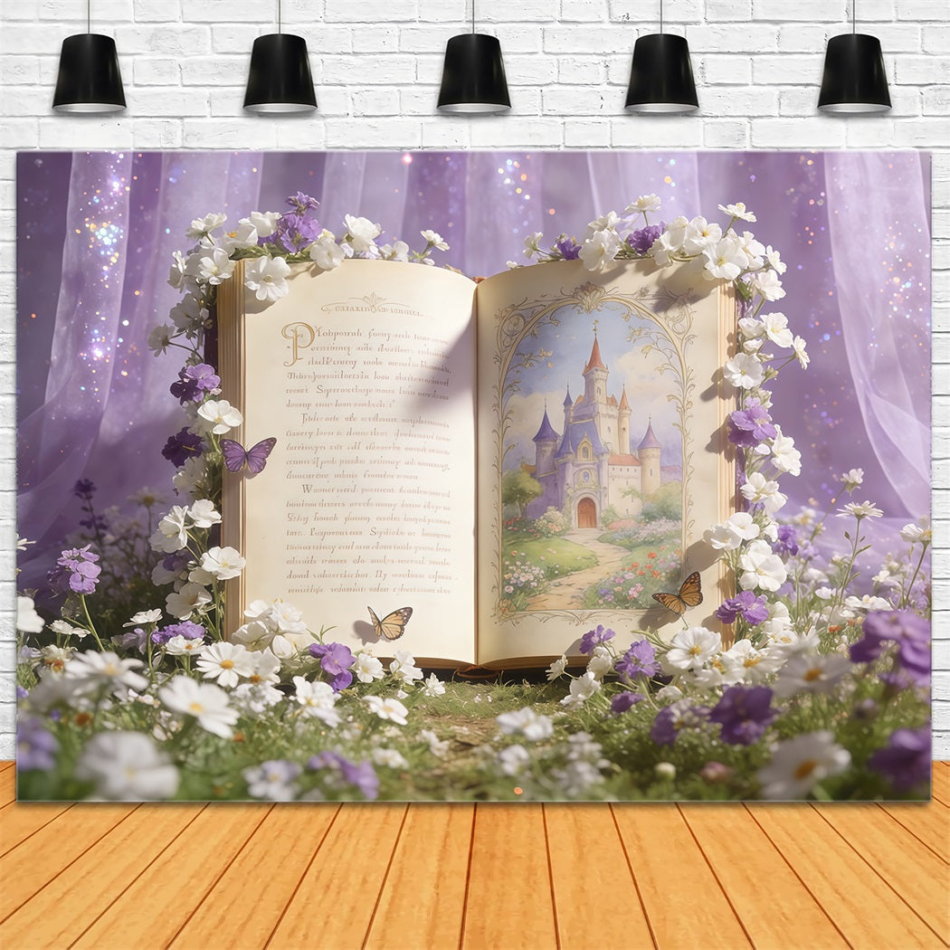 Wildflower Backdrop Ideas Enchanted Storybook Fairy Garden Pastel Floral Backdrop UK CSH61-129
