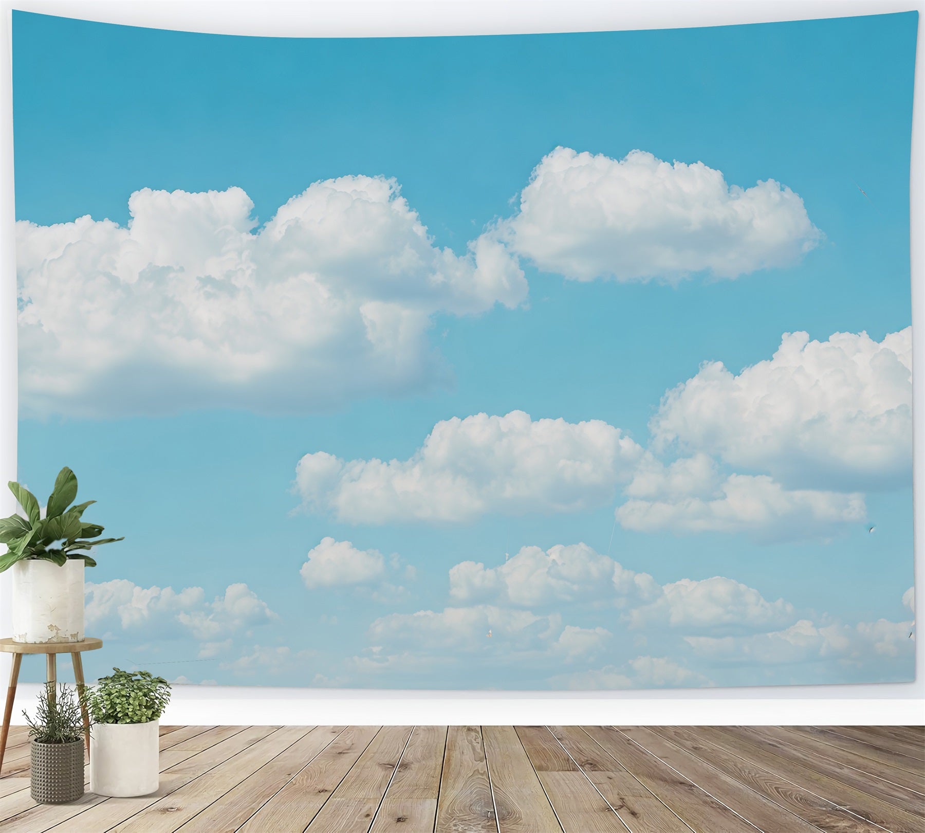 Sky Photo Backdrop Fluffy Blue Sky Cloud Photography Backdrop UK CSH62-118