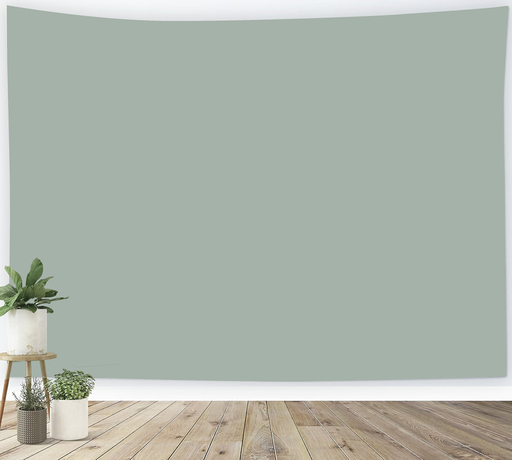 Greenery Backdrop Muted Sage Green Natural Calm Solid Color Backdrop UK CSH62-19