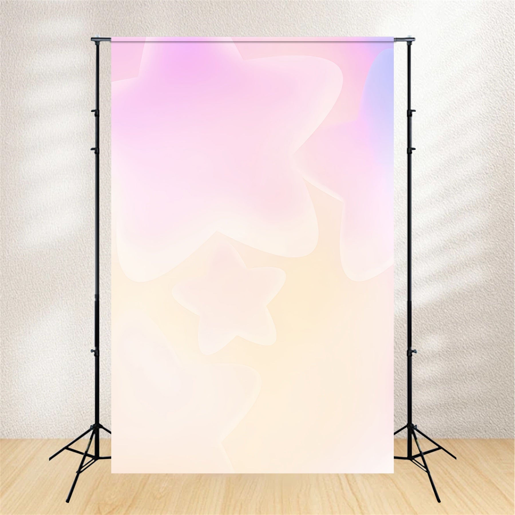 Gradient Photo Backdrop Cream Pink Purple Yellow Stars Headshot Photo Backdrop UK CSH62-33