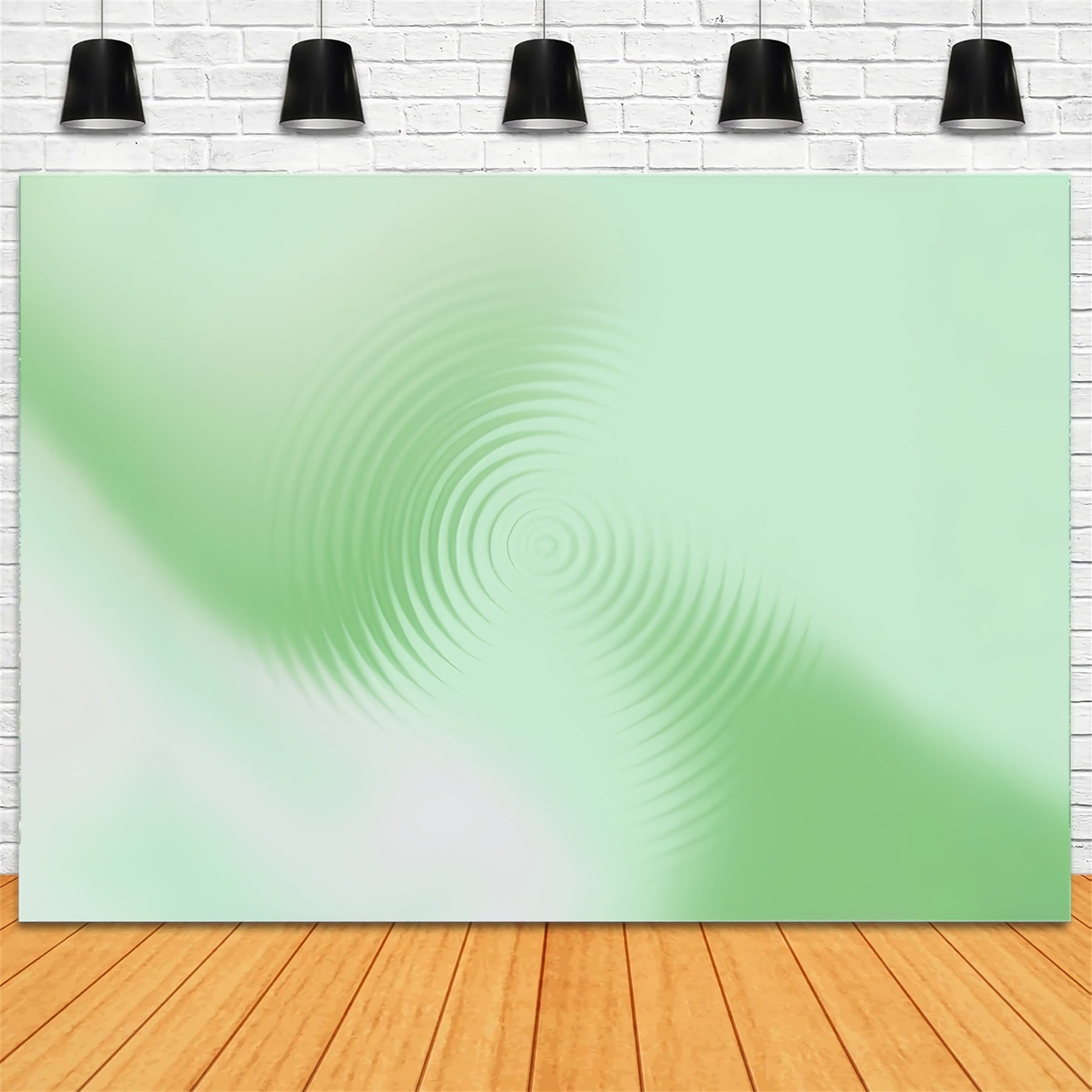 Photo Gradient Backdrop Mint Green Ripple Glow Backdrop For Professional Headshot UK CSH62-37