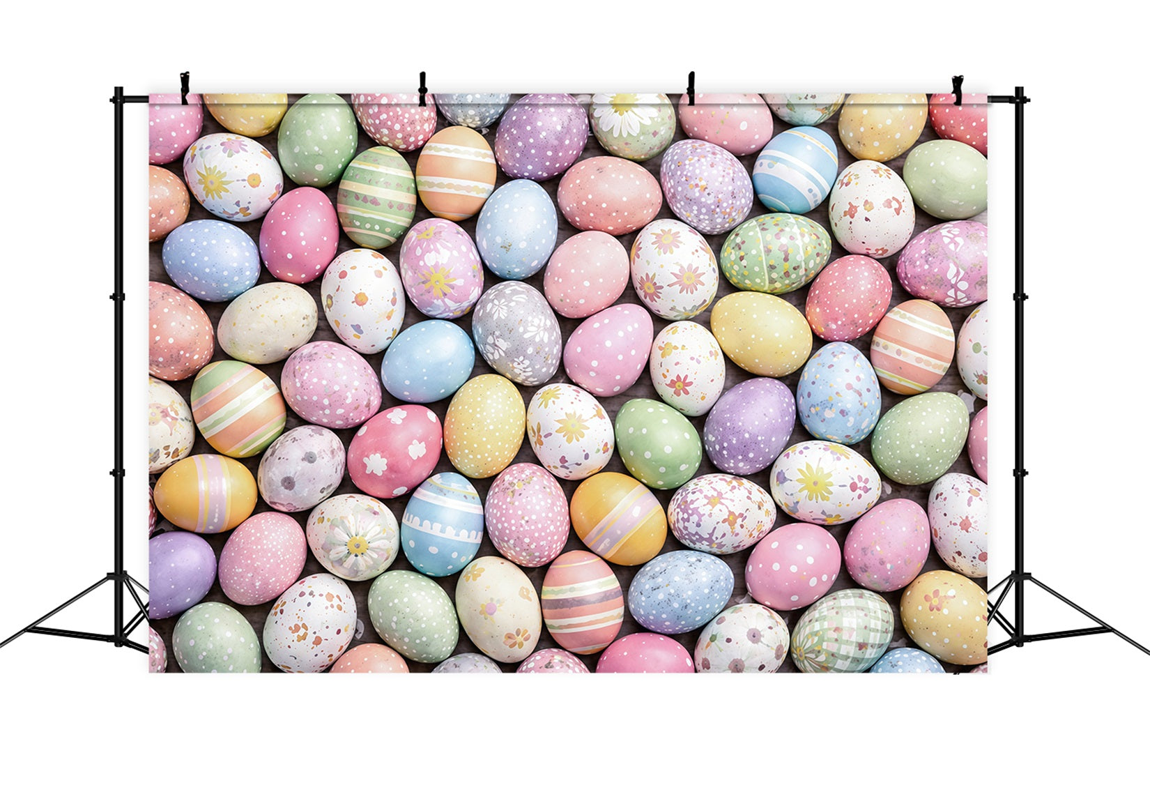 Easter Egg Backdrop Colorful Painted Eggs Pattern Easter Photo Backdrop Ideas UK CSH63-10