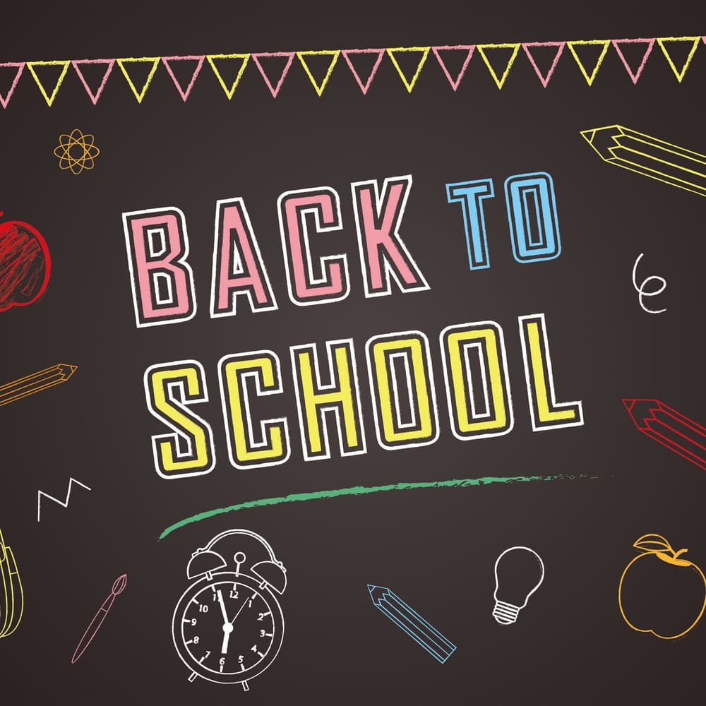Back to School Black Board Drawing Backdrop UK DBD7-3