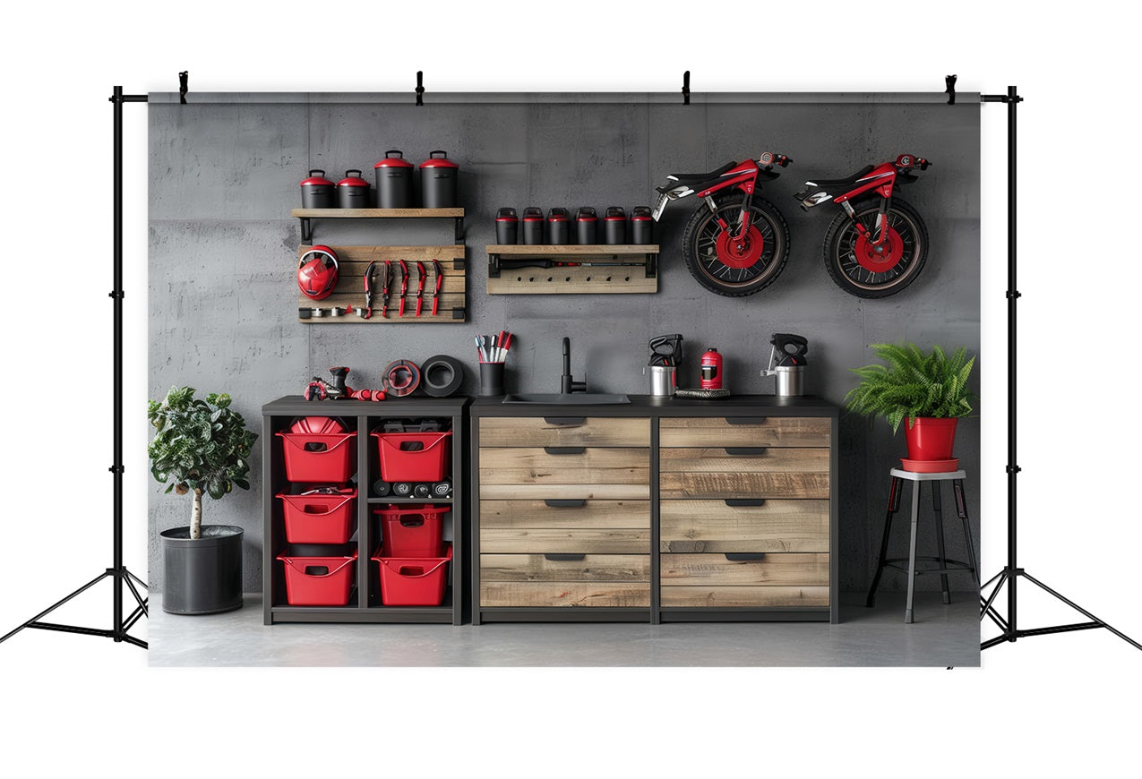 Father Day Backdrop Workshop Tools Scene Backdrop UK GQ2-213