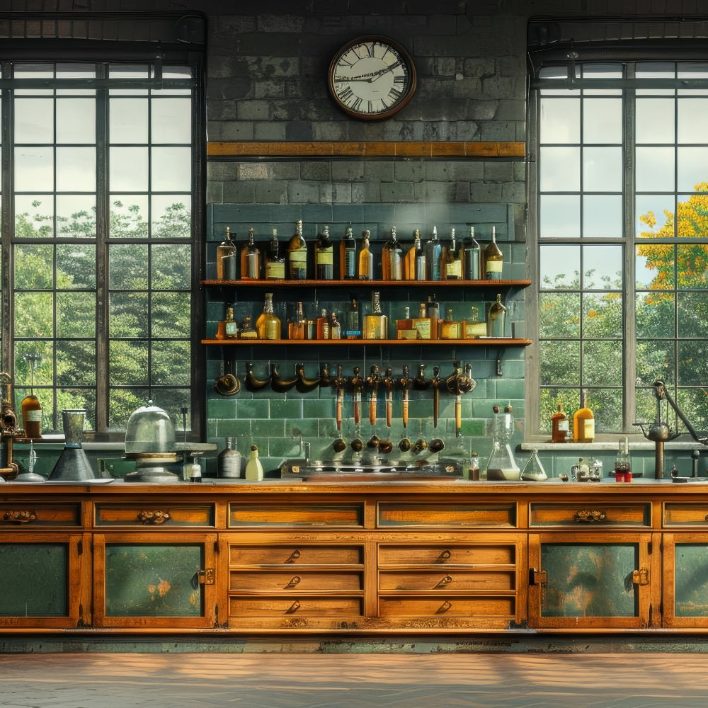 Father's Day Backdrop Design Industrial Scientific Lab Backdrop UK GQ2-225