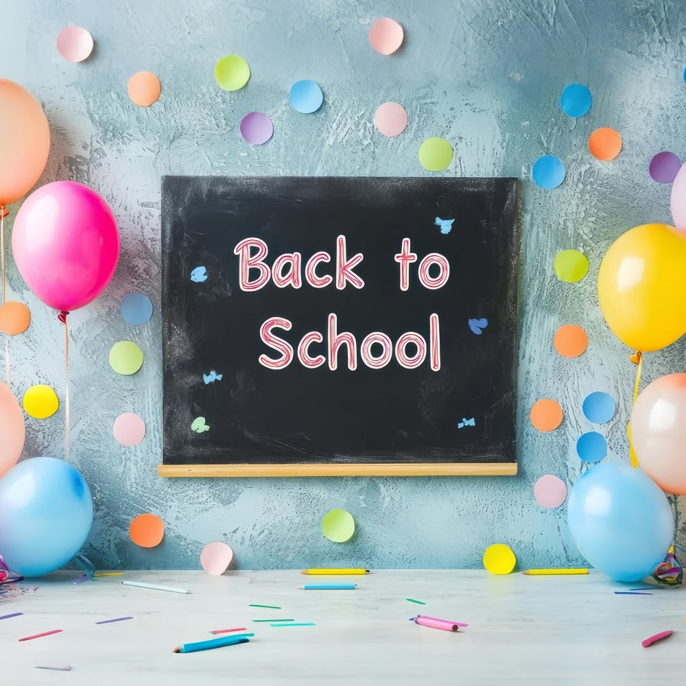 Back To School Balloon Backdrop Classroom Decor Backdrop UK GQ3-112