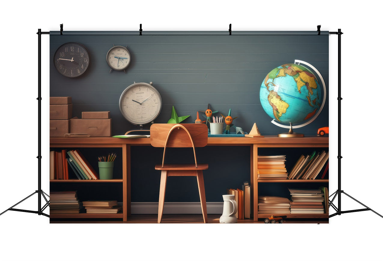 Backdrop Back To School Study Time Desk Backdrop UK GQ3-123