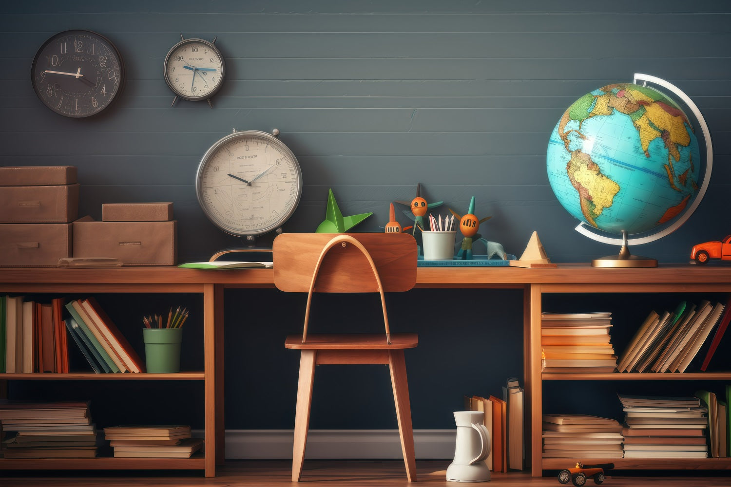 Backdrop Back To School Study Time Desk Backdrop UK GQ3-123