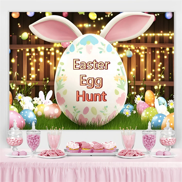 Photo Backdrops Easter Glowing Festive Egg Hunt Custom Backdrop UK GQ3-208