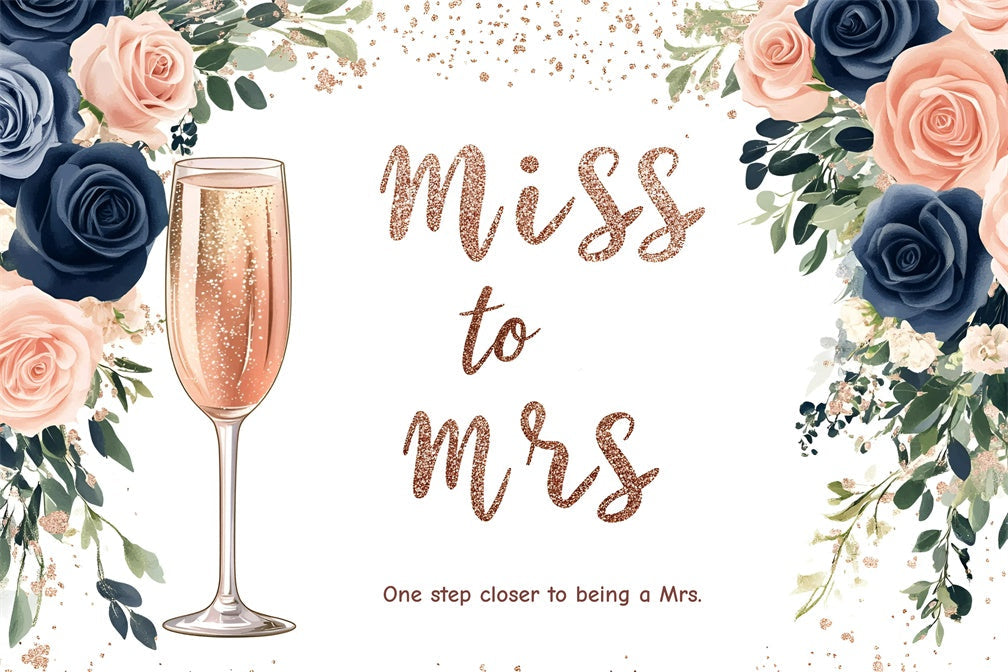 Bridal Shower Backdrops For Photos Romantic Blush Rose Custom Backdrop UK GQ3-219