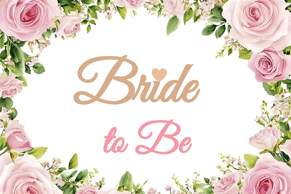 Custom Bridal Shower Photo Backdrop Romantic Rose Garden Backdrop UK GQ3-223