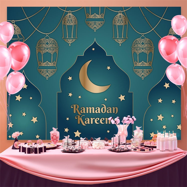 Ramadan Mubarak Backdrop Traditional Kareem Scene Backdrop UK GQ3-6