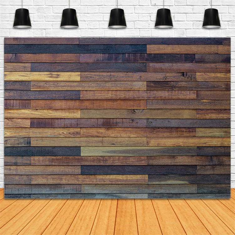 Dark Wood Backdrop Farmhouse Style Mixed Backdrop UK GQ4-108