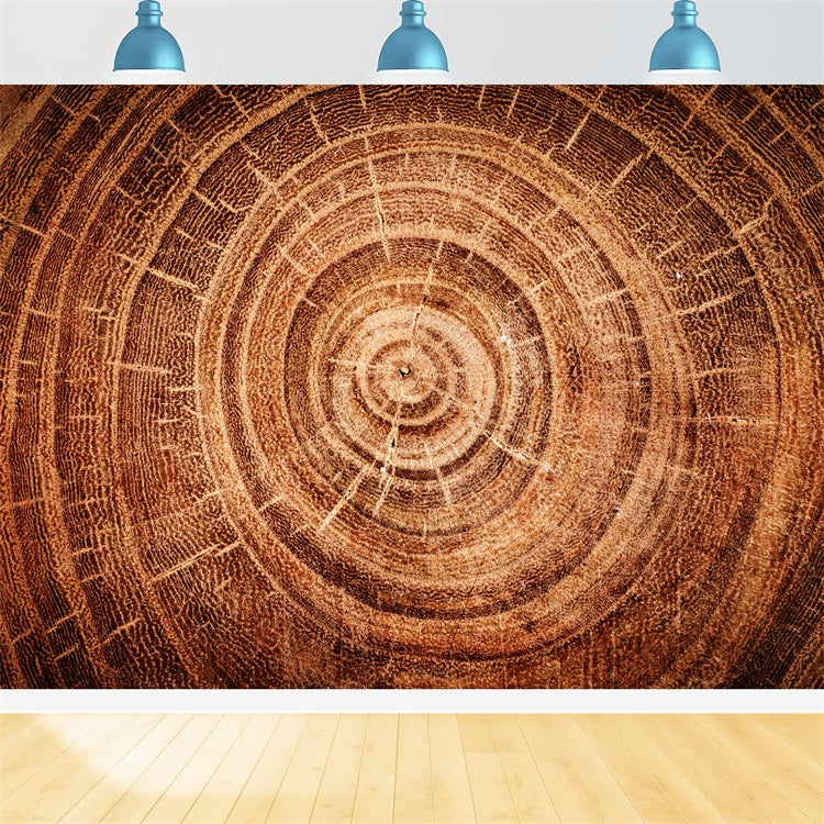 Real Wood Backdrop Tree Growth Rings Backdrop UK GQ4-132