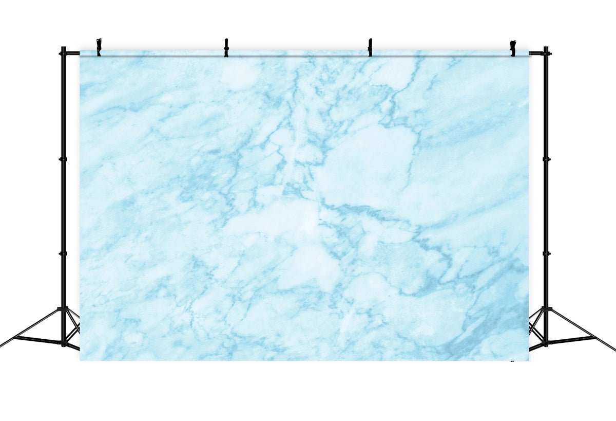 Blue Marble Backdrop Ice Blue Dreamy Pattern Backdrop UK GQ4-156