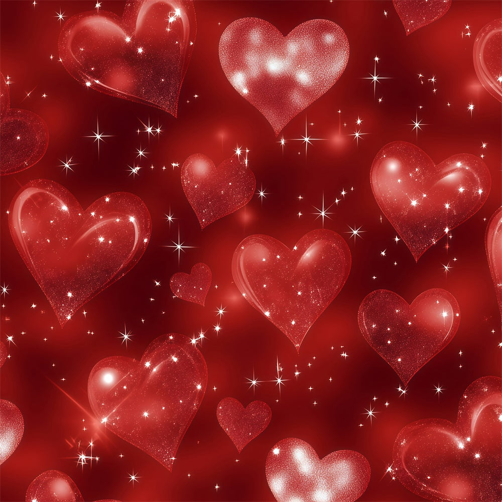 Old School Photo Backdrop Shining Red Love Hearts Vintage Backdrops UK GQ4-300