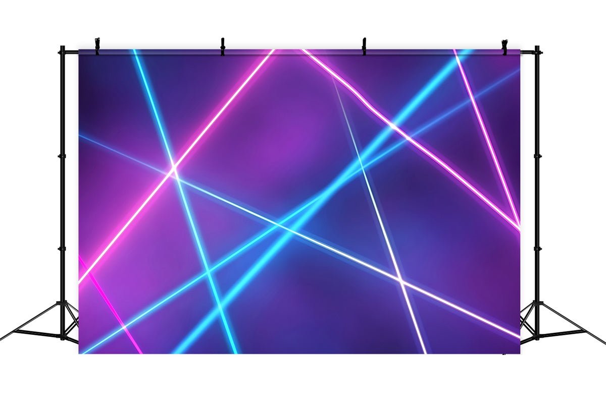 Old School Backdrops Dynamic Neon Streaks Light Vintage Backdrops UK GQ4-302