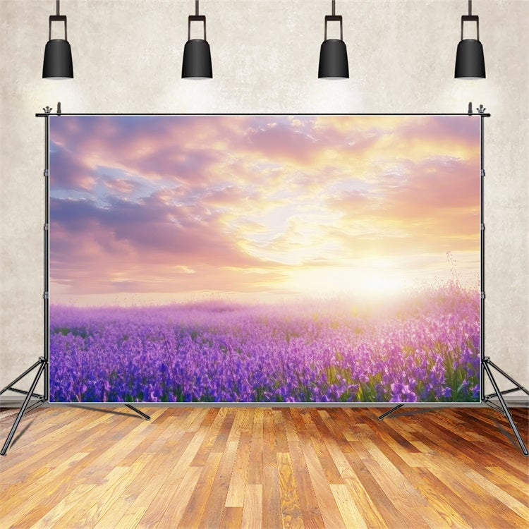 Lavender Backdrops Dreamscape Sunrise Photography Backdrop UK GQ4-31