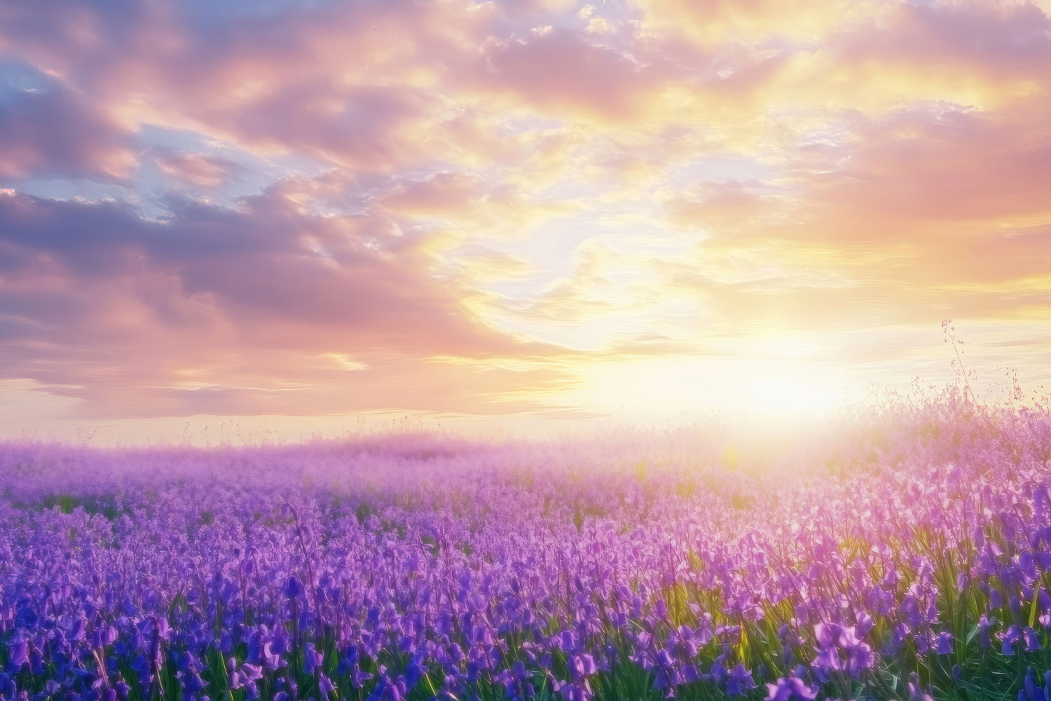 Lavender Backdrops Dreamscape Sunrise Photography Backdrop UK GQ4-31