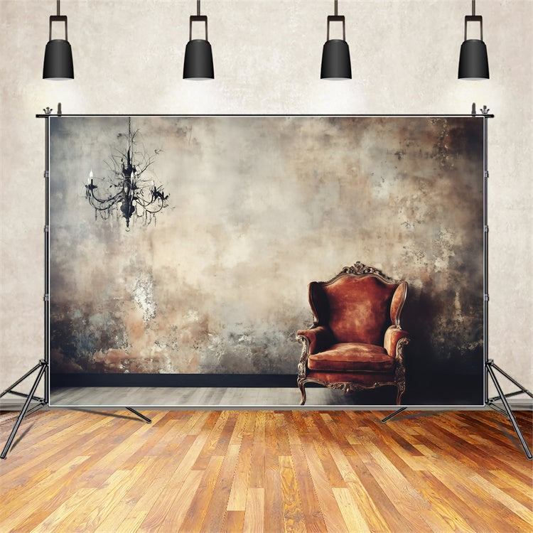 Vintage Backdrops For Photography Rustic Wall Chair Backdrop UK GQ4-312