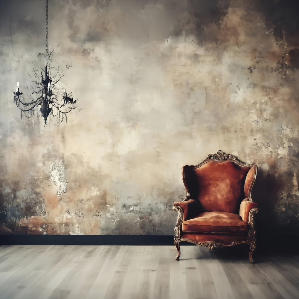 Vintage Backdrops For Photography Rustic Wall Chair Backdrop UK GQ4-312