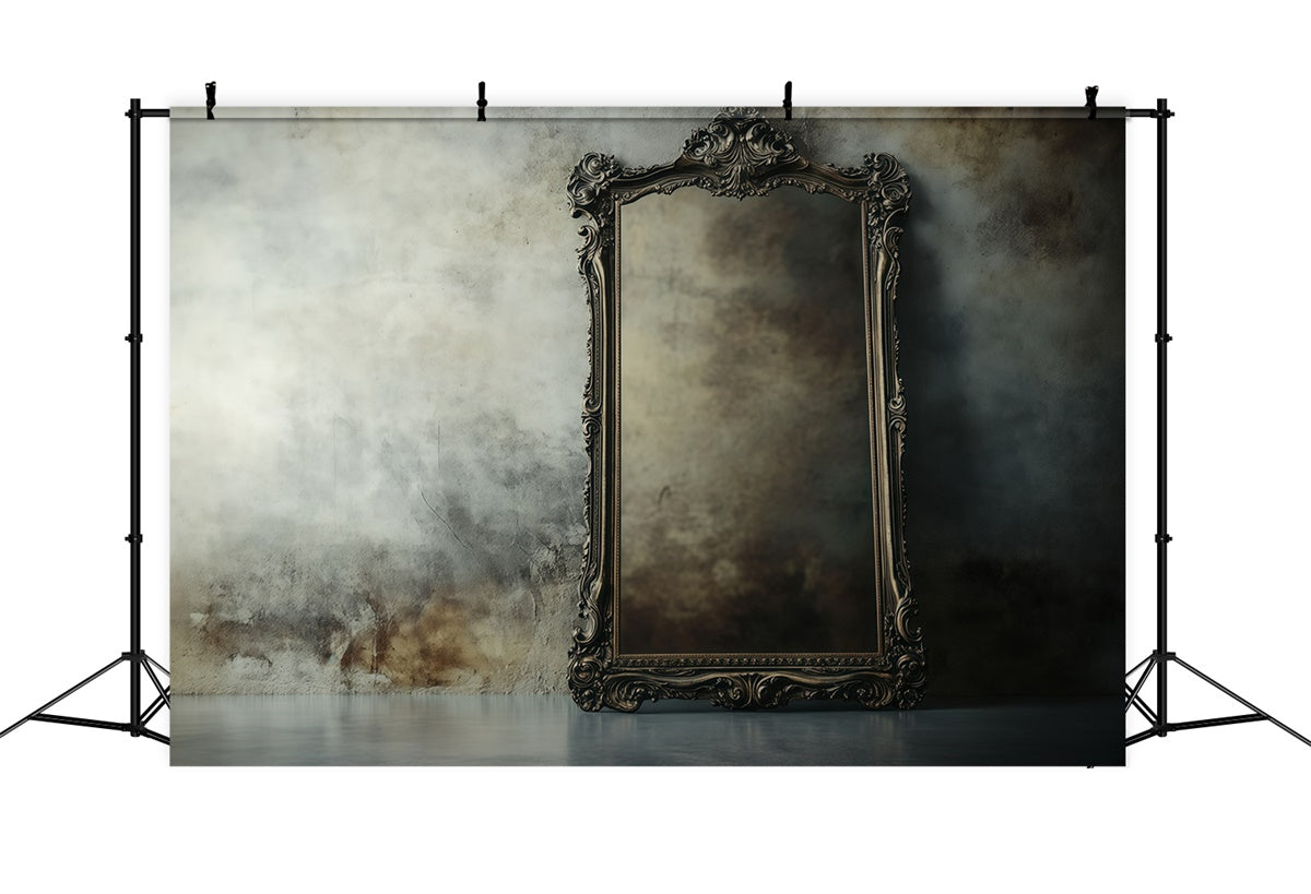 Retro Backdrops Rustic Faded Mirror Vintage Photography Backdrops UK GQ4-324