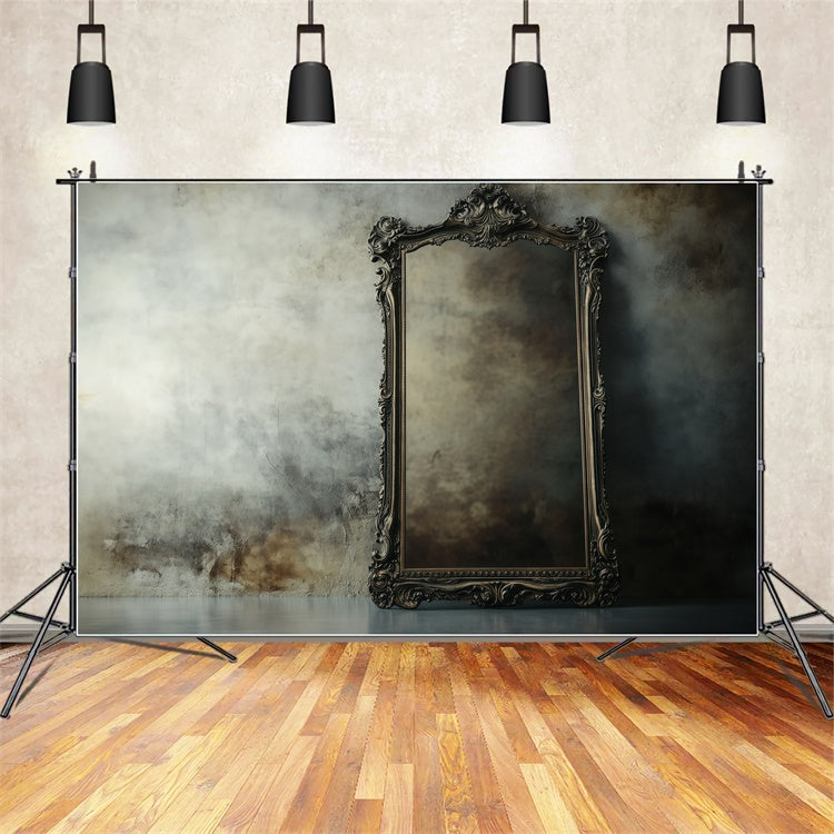 Retro Backdrops Rustic Faded Mirror Vintage Photography Backdrops UK GQ4-324