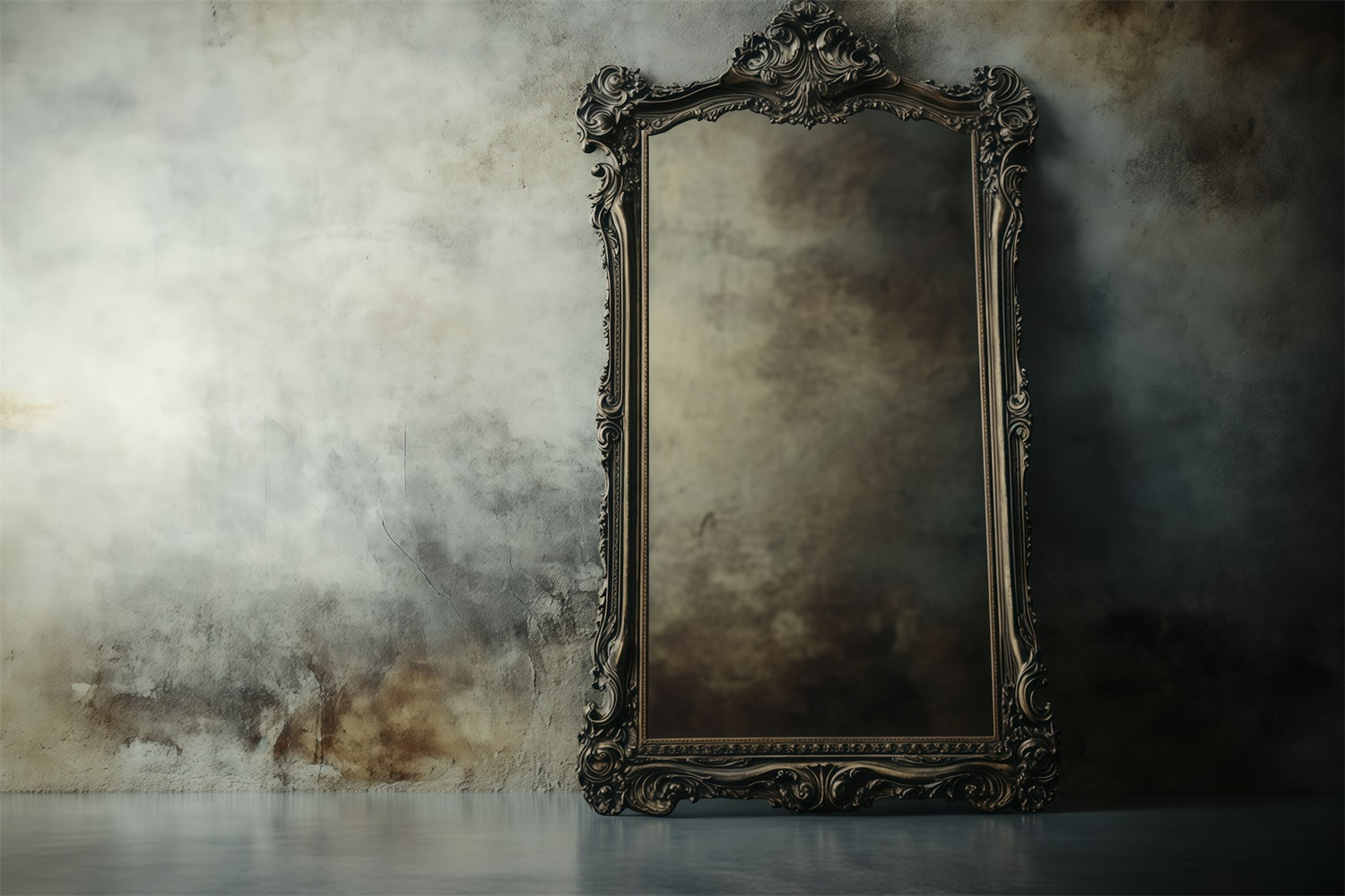 Retro Backdrops Rustic Faded Mirror Vintage Photography Backdrops UK GQ4-324