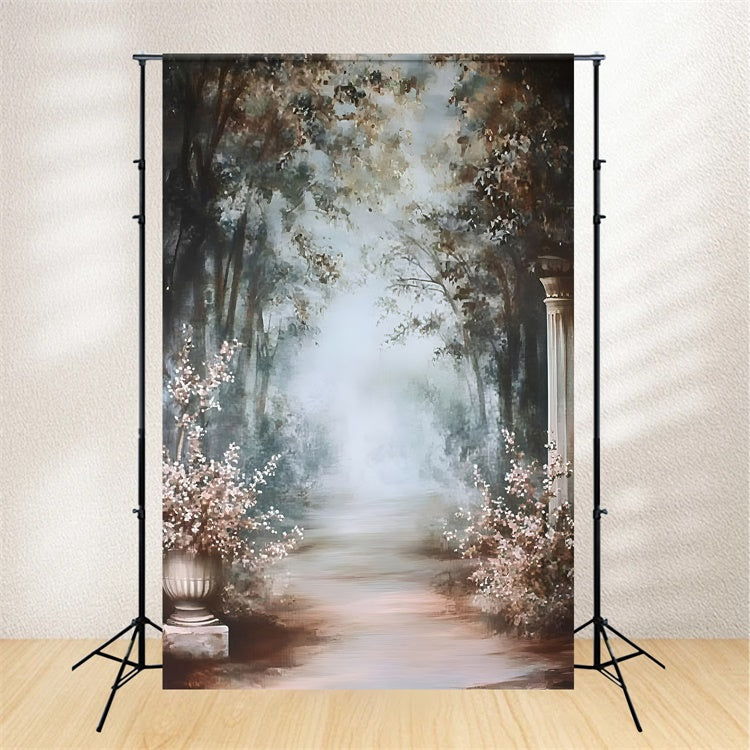 Antique Photo Backdrop Enchanted Garden Path Vintage Backdrops UK GQ4-340