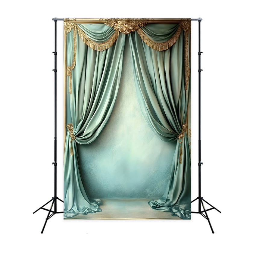 Vintage Backdrop For Photoshoot Opulent Curtain Vintage Charm Backdrop UK GQ4-345