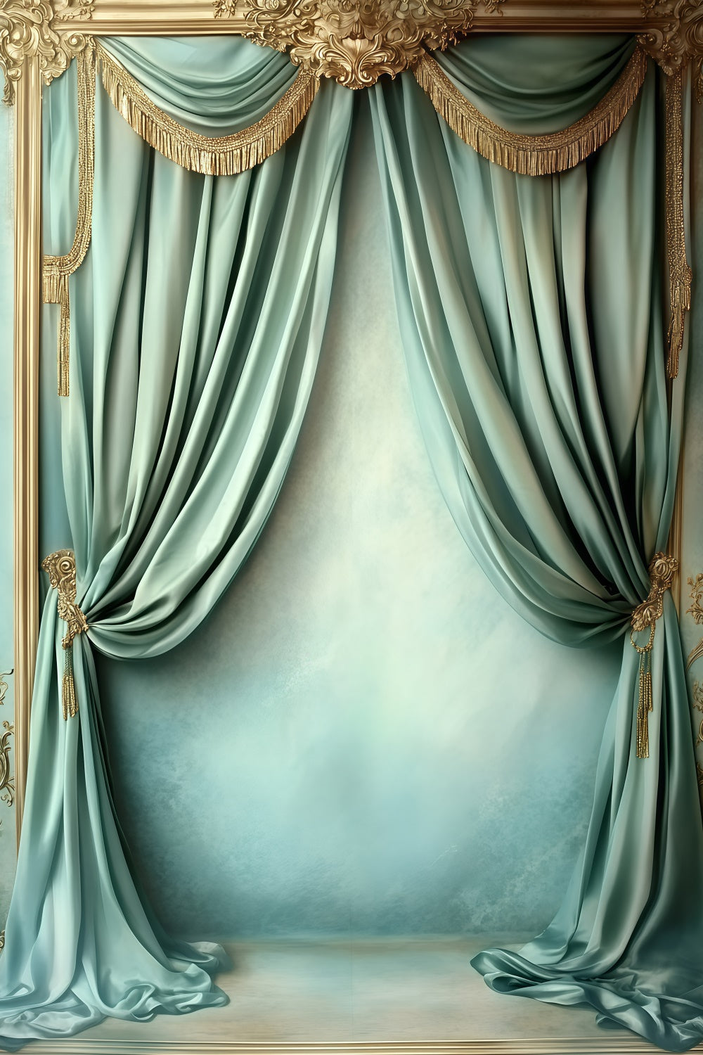Vintage Backdrop For Photoshoot Opulent Curtain Vintage Charm Backdrop UK GQ4-345