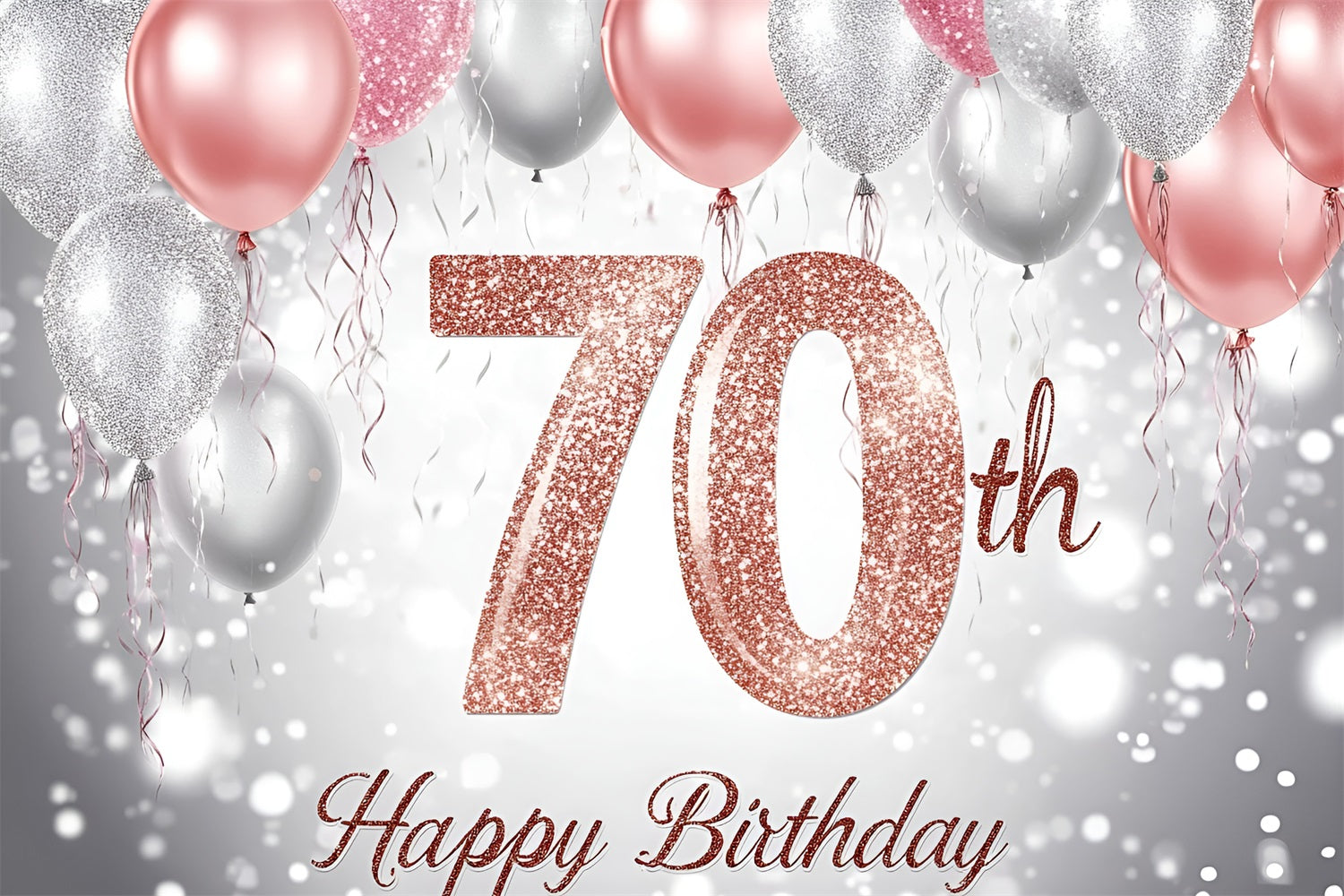 Backdrop Ideas For Birthday Balloons 70th Personalised Backdrop UK GQ4-4