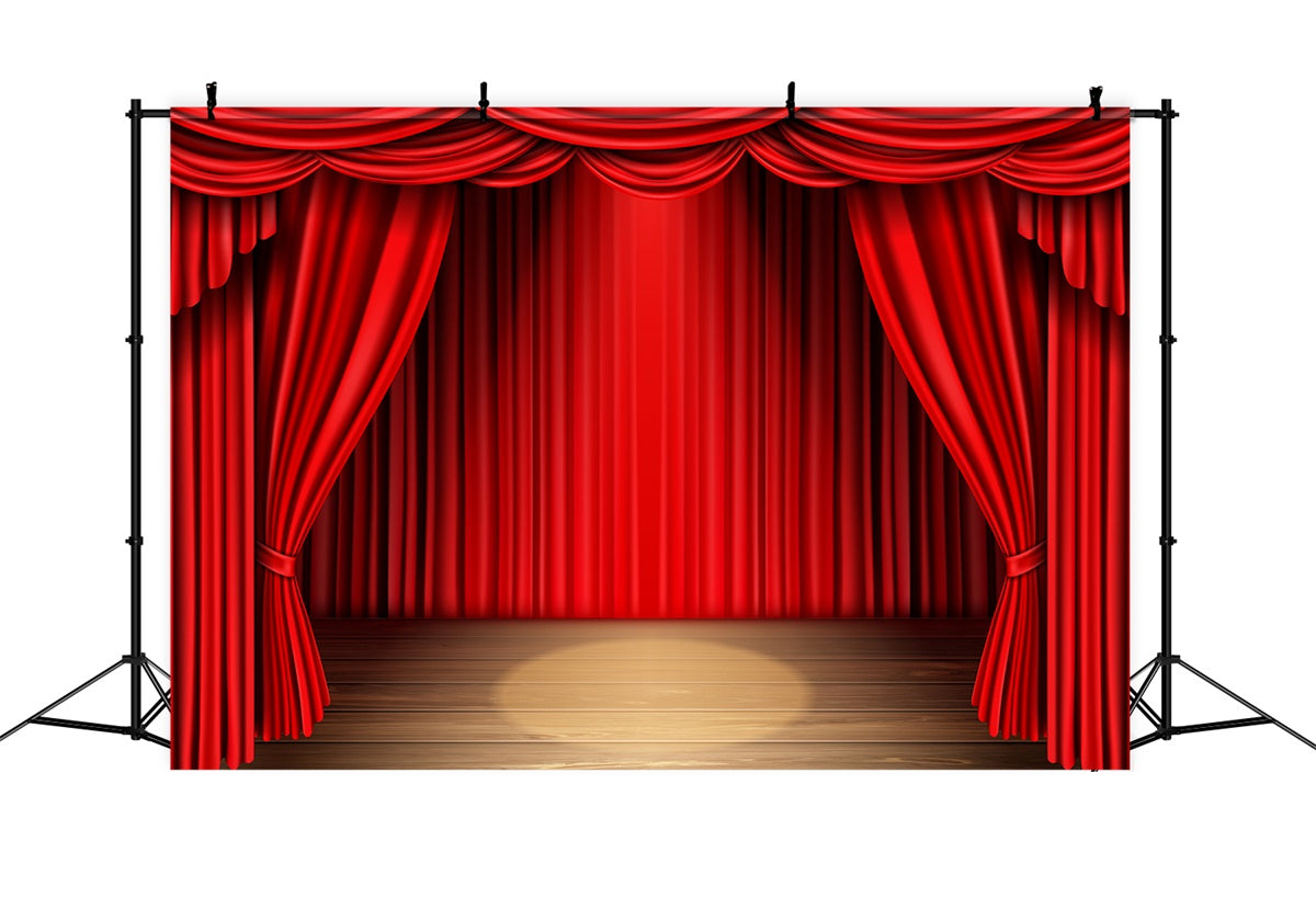 Backdrop Red Carpet Classic Red Curtain Stage Backdrop UK GQ4-80