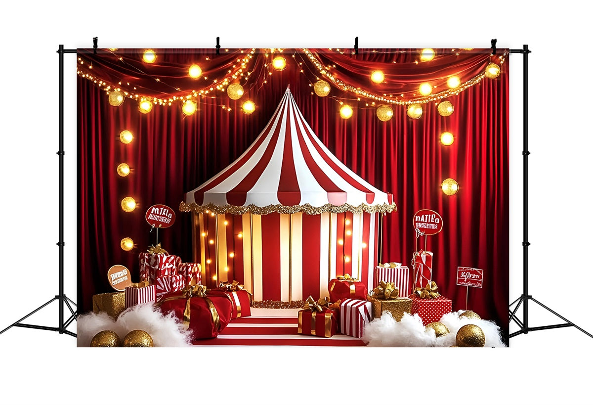 Circus Tent Backdrop Holiday Stage Tent Lights Backdrop UK GQ5-120