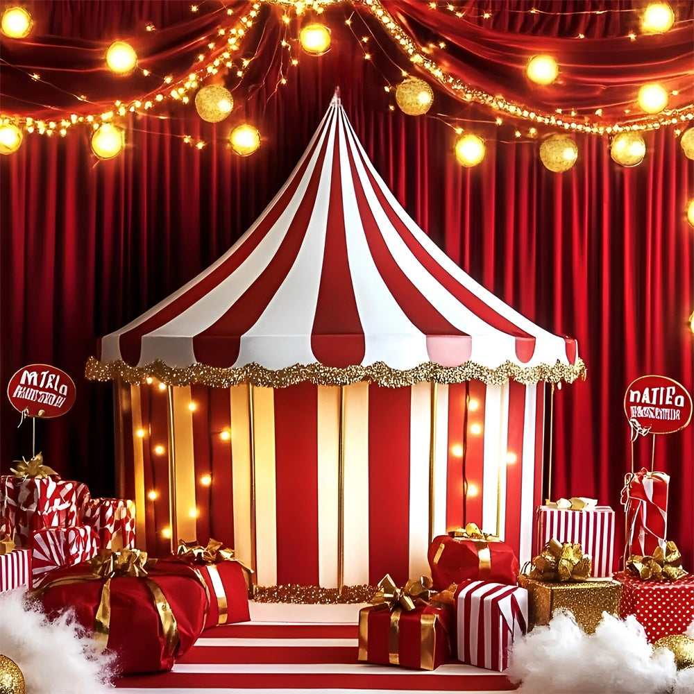 Circus Tent Backdrop Holiday Stage Tent Lights Backdrop UK GQ5-120